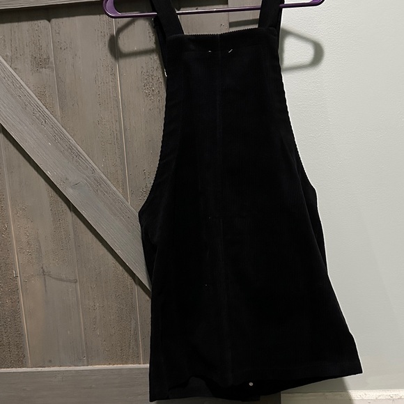 Francesca's Collections Black Corduroy Overall Dress - Picture 5 of 5